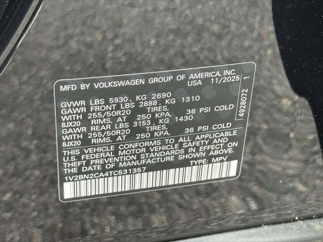 2026 Volkswagen Atlas SEL