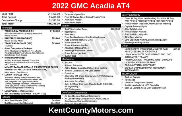 2022 GMC Acadia AWD AT4 for sale in Dover, DE