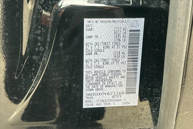 2026 Nissan Frontier Crew Cab PRO-4X 4x4