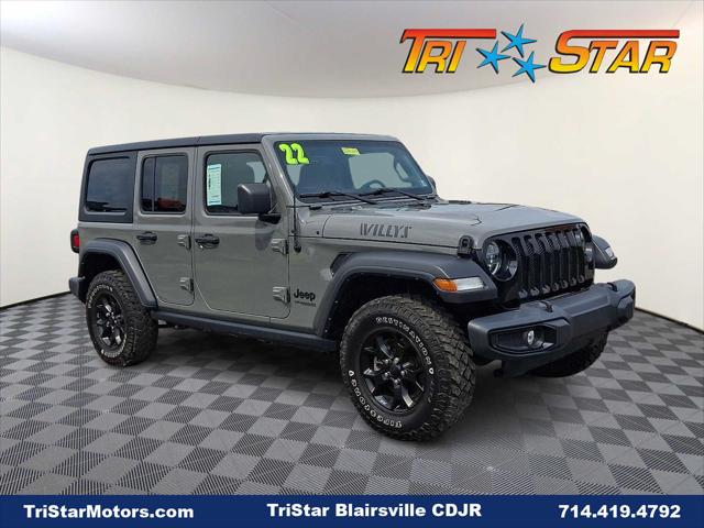 2022 Jeep Wrangler Unlimited Willys 4x4 2022 Jeep Wrangler Unlimited Willys 4x4