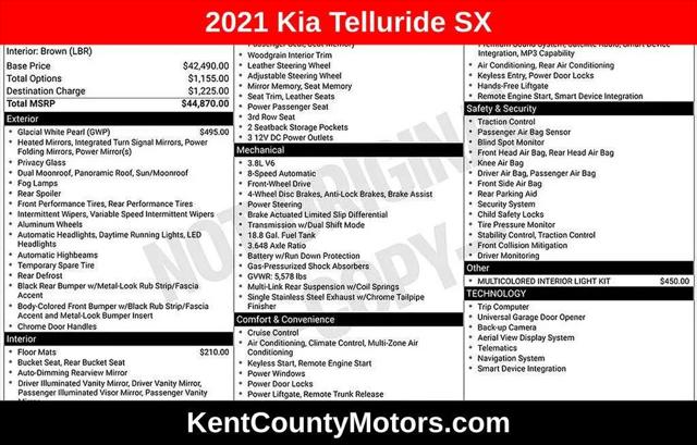 2021 Kia Telluride SX for sale in Dover, DE