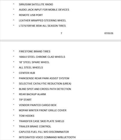 2019 Ram 2500 Tradesman Crew Cab 4x4 64 Box