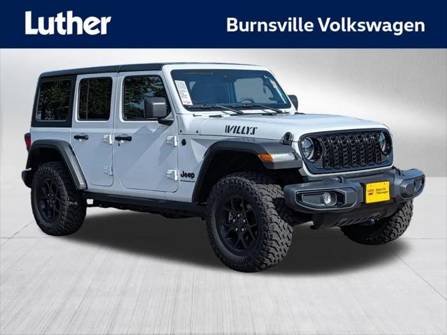 2025 Jeep Wrangler 4-Door Willys 4x4 for sale in Burnsville, MN