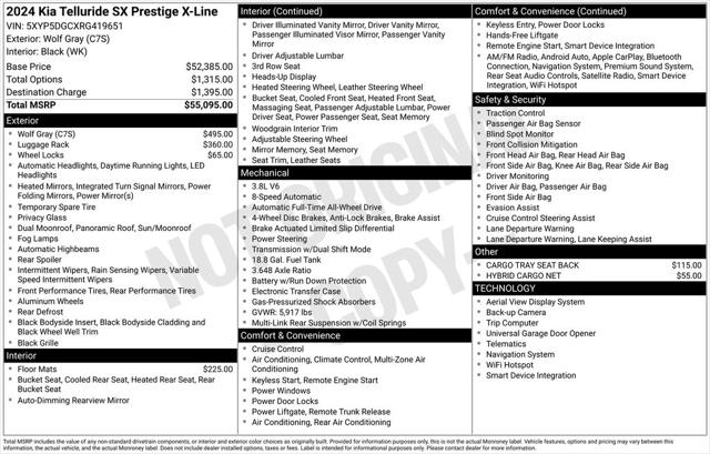 2024 Kia Telluride SX Prestige X-Line 2024 Kia Telluride SX Prestige X-Line
