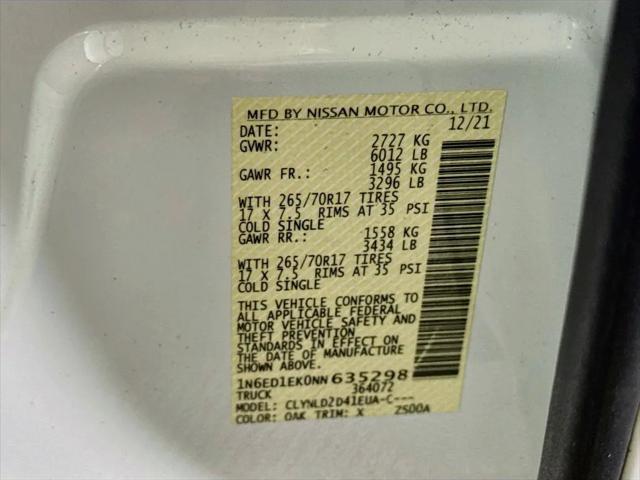 2022 Nissan Frontier Crew Cab PRO-4X 4x4