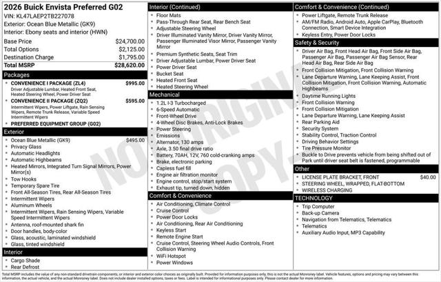 2026 Buick NV Preferred FWD