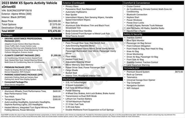 2023 BMW X5 xDrive40i for sale in Roanoke, VA