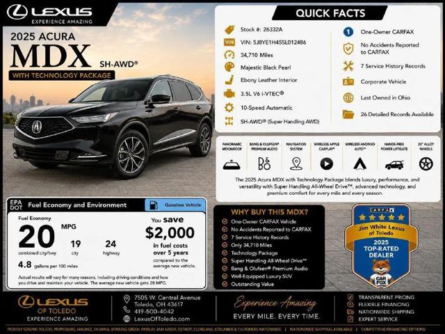 2025 Acura MDX Technology Package for sale in Toledo, OH