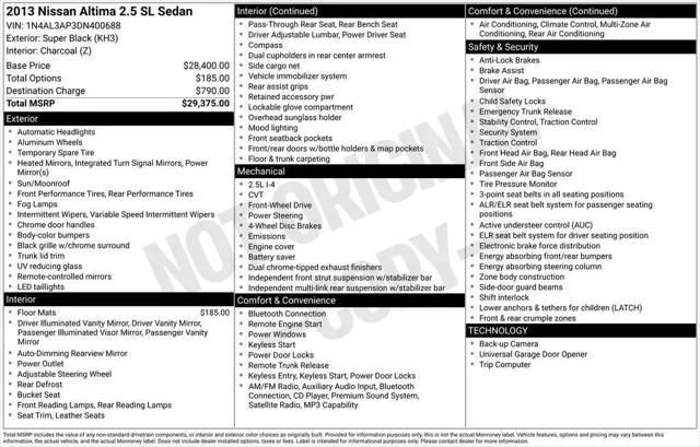 2013 Nissan Altima 2.5 SL for sale in Cincinnati, OH