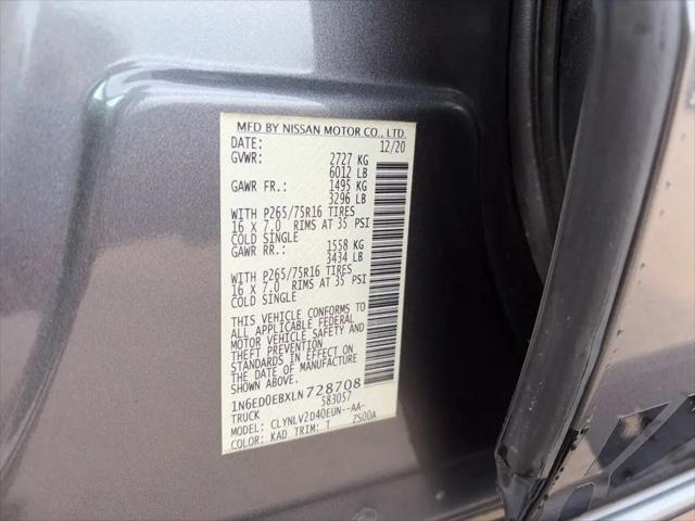 2020 Nissan Frontier Crew Cab PRO-4X 4x4