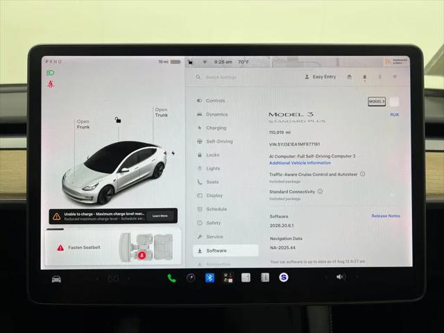 2021 Tesla Model 3 Standard Range Plus Rear-Wheel Drive