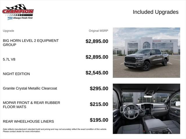 2026 Ram 1500 Big Horn Crew Cab 4x4 5'7" Box