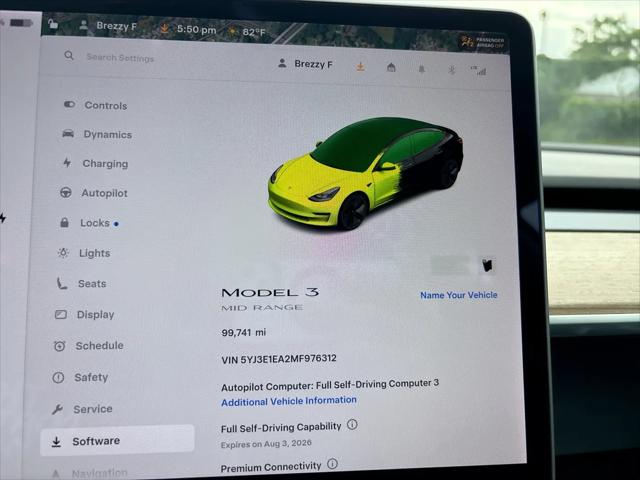 2021 Tesla Model 3 Standard Range Plus Rear-Wheel Drive