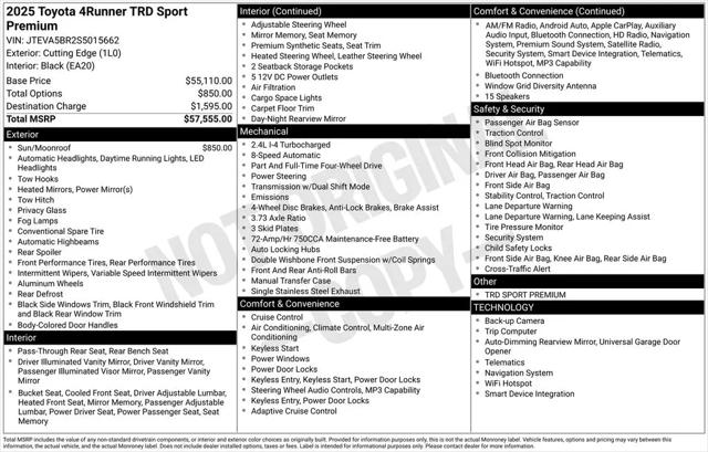 2025 Toyota 4Runner TRD Sport Premium
