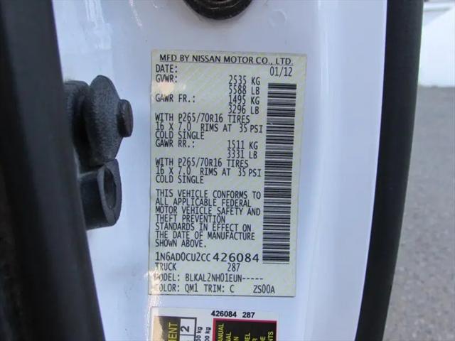 2012 Nissan Frontier SV