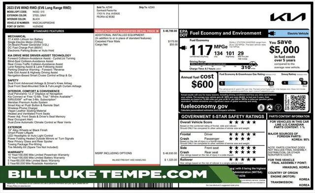 2023 Kia EV6 Wind for sale in Tempe, AZ