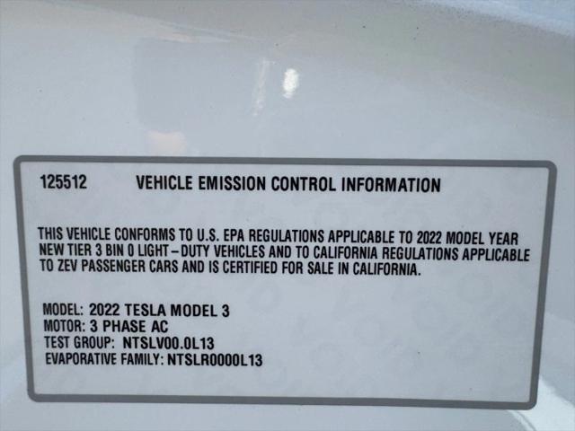 2022 Tesla Model 3 Rear-Wheel Drive