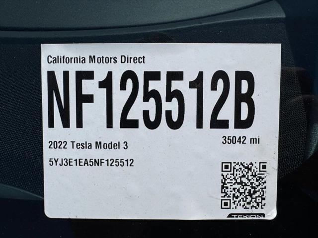 2022 Tesla Model 3 Rear-Wheel Drive