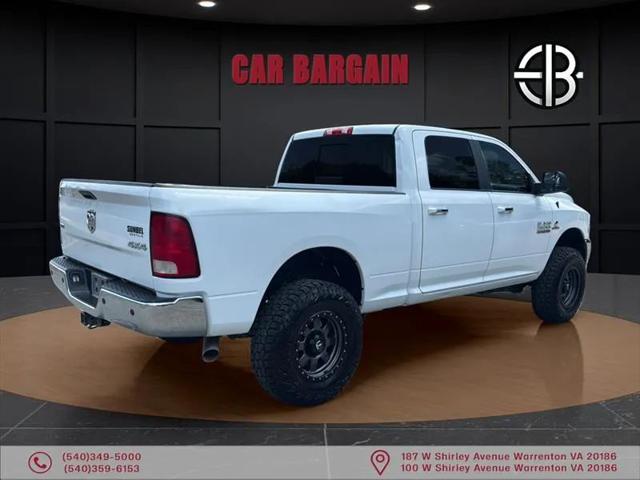 2018 Ram 2500 SLT Crew Cab 4x4 6'4" Box