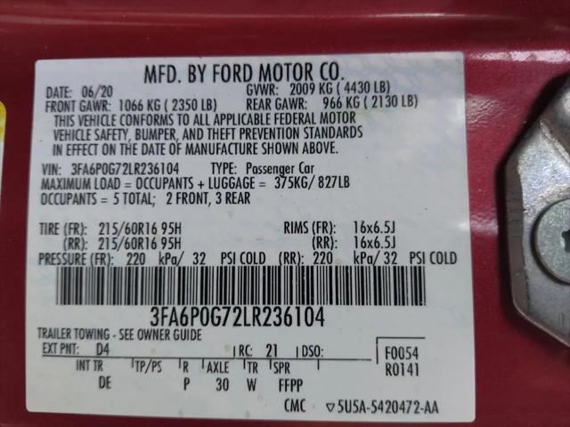 2020 Ford Fusion S