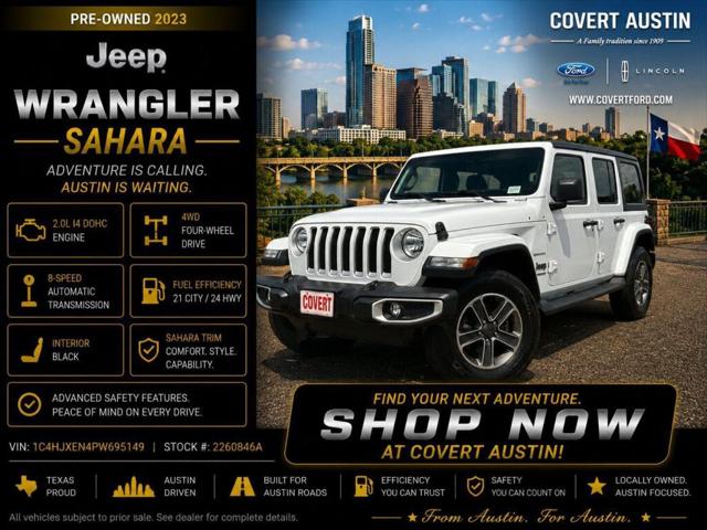 2023 Jeep Wrangler 4-Door Sahara 4x4 for sale in Austin, TX