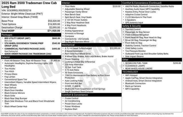 2025 RAM 3500 Tradesman 2025 RAM 3500 Tradesman