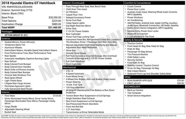 2018 Hyundai Elantra Gt Base 2018 Hyundai Elantra Gt Base