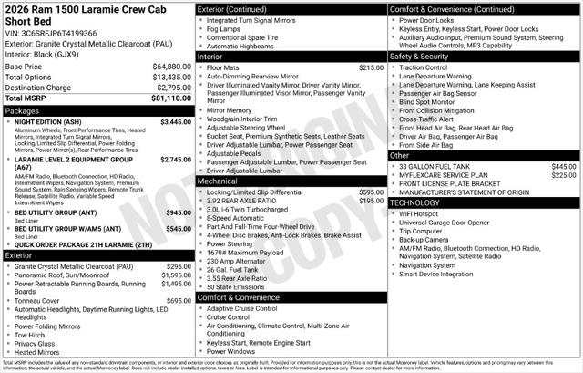 2026 Ram 1500 Laramie Crew Cab 4x4 57 Box