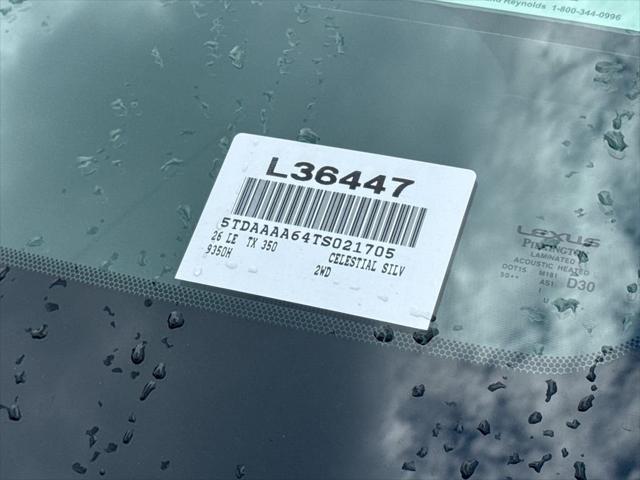 2026 Lexus TX 350 Unknown