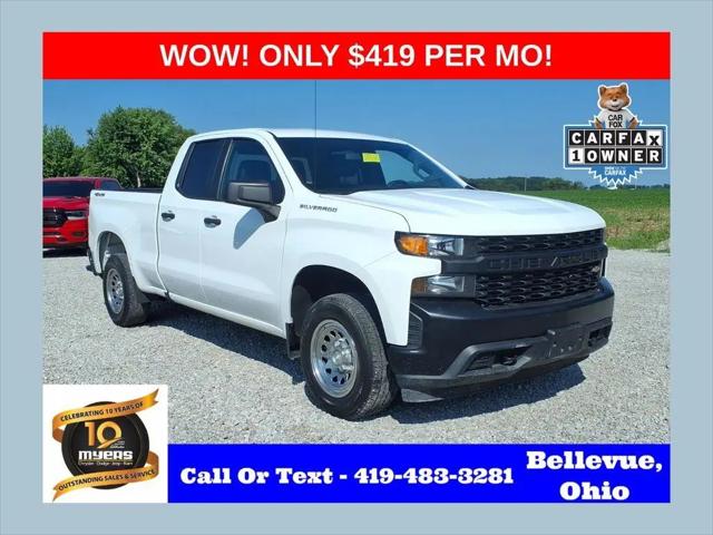 2021 Chevrolet Silverado 1500 4WD Double Cab Standard Bed WT for sale in Bellevue, OH