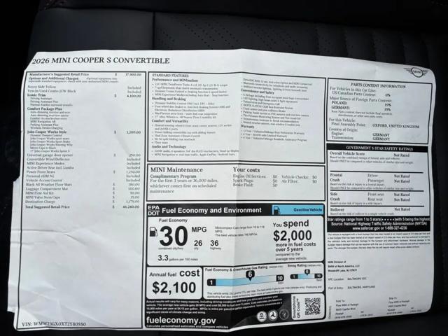 2026 MINI Cooper Convertible Cooper S
