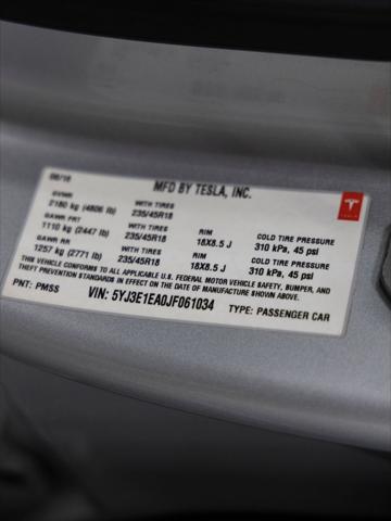 2018 Tesla Model 3 Mid Range