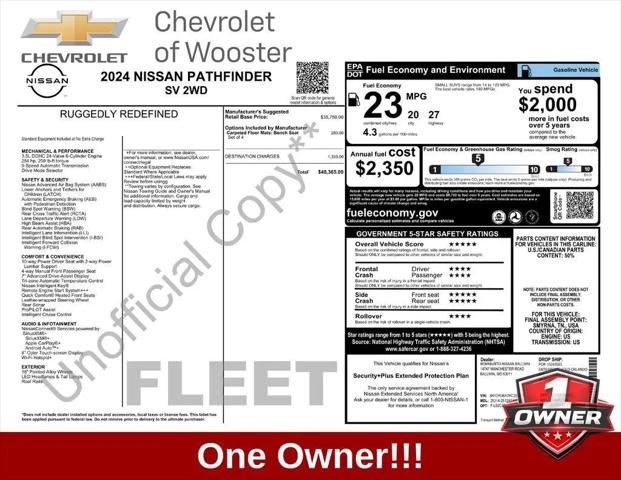 2024 Nissan Pathfinder SV FWD for sale in Wooster, OH
