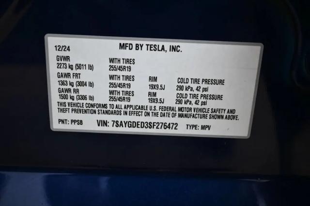 2025 Tesla Model Y Long Range Dual Motor Rear-Wheel Drive