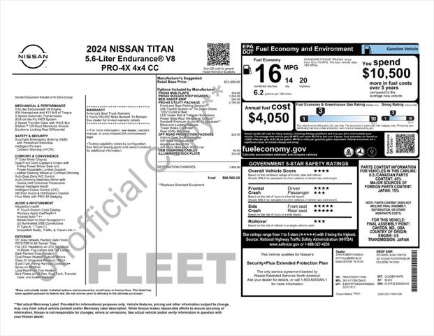 2024 Nissan TITAN Crew Cab PRO-4X 4x4 2024 Nissan TITAN Crew Cab PRO-4X 4x4