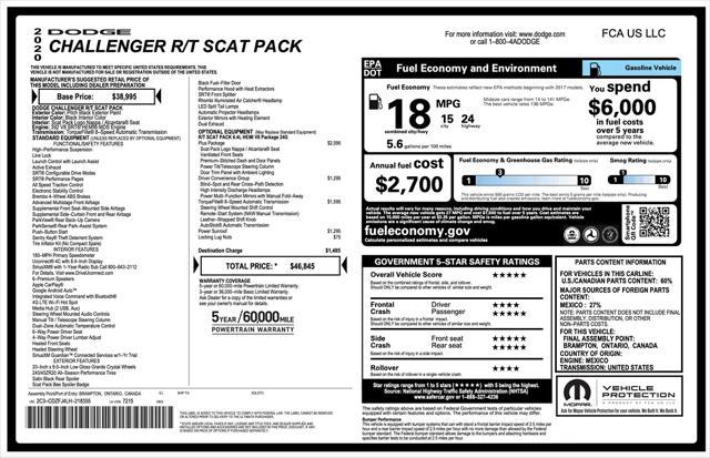 2020 Dodge Challenger R/T Scat Pack for sale in Detroit, MI