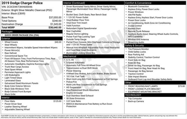 2019 Dodge Charger Police AWD