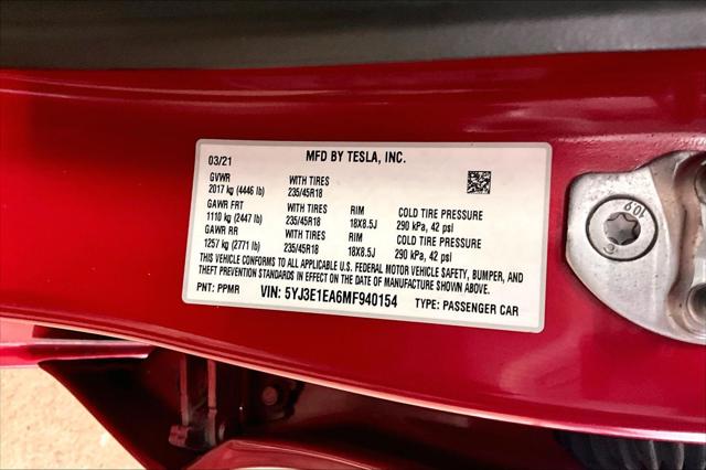 2021 Tesla Model 3 Standard Range Plus Rear-Wheel Drive