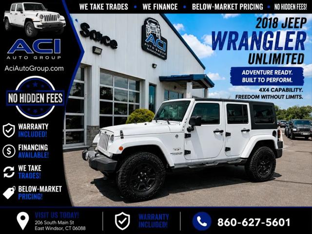 2018 Jeep Wrangler JK Unlimited Sahara 4x4 for sale in East Windsor, CT