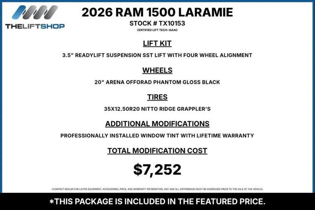 2026 Ram 1500 Laramie Crew Cab 4x4 5'7" Box for sale in Garland, TX