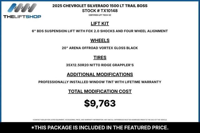 2025 Chevrolet Silverado 1500 4WD Crew Cab Short Bed LT Trail Boss for sale in Franklin, TN
