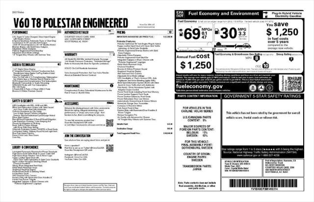 2021 Volvo V60 Recharge T8 Polestar for sale in Chantilly, VA