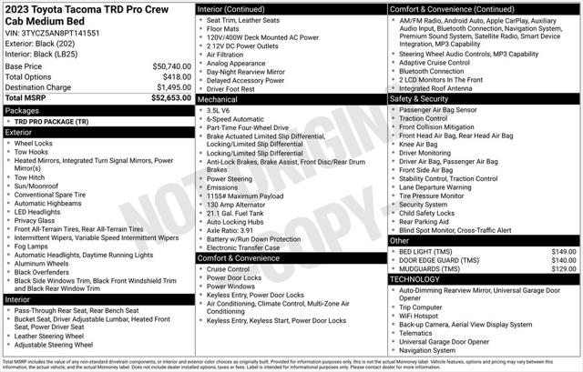 2023 Toyota Tacoma TRD Pro 2023 Toyota Tacoma TRD Pro