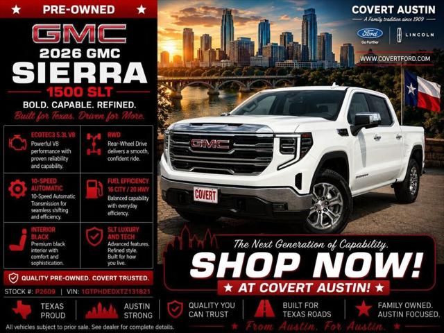 2026 GMC Sierra 1500 Crew Cab, Short Bed, SLT, RWD for sale in Austin, TX