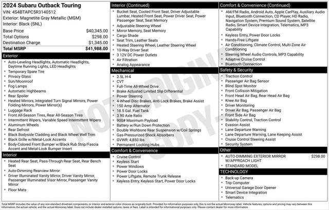 2024 Subaru Outback Touring