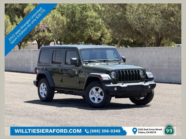 2022 Jeep Wrangler Unlimited Sport S 4x4 for sale in Tulare, CA