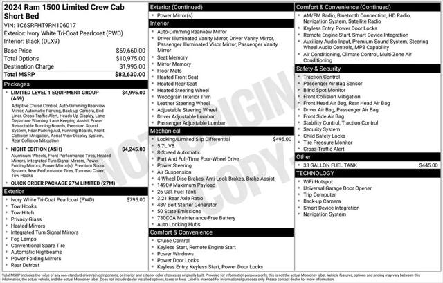 2024 Ram 1500 Limited Crew Cab 4x4 57 Box