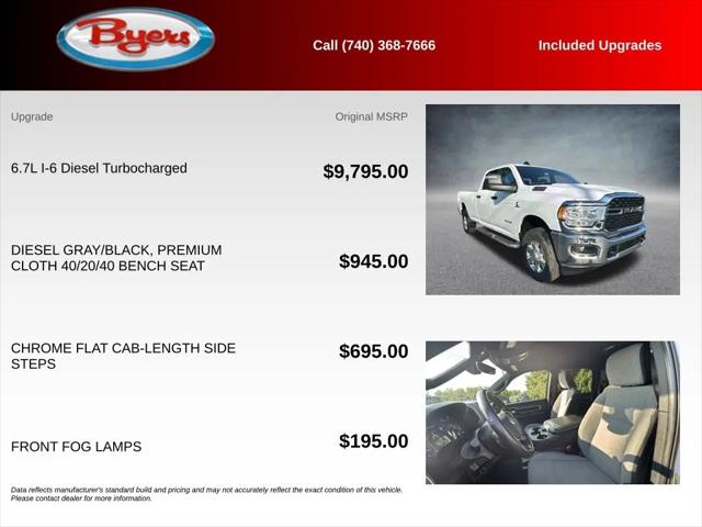 2024 Ram 3500 Big Horn Crew Cab 4x4 8' Box