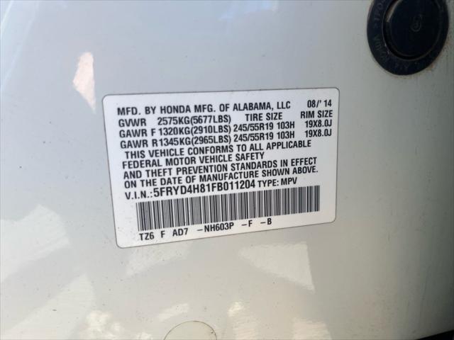 2015 Acura MDX Advance Pkg w/Entertainment Pkg