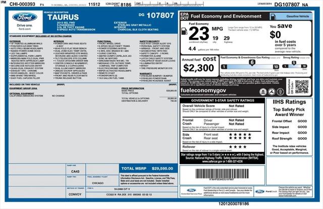 2013 Ford Taurus SEL 2013 Ford Taurus SEL